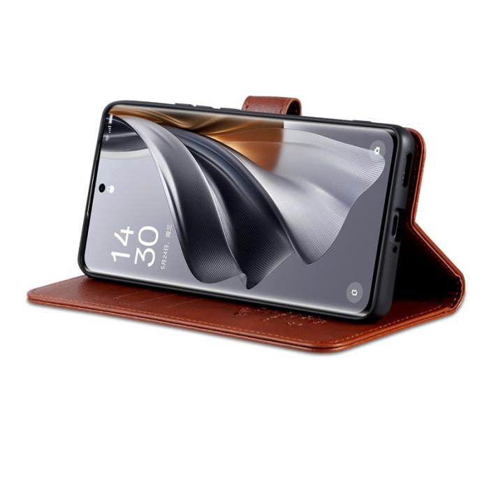 AZNS - AZNS Samsung Galaxy S26 Plus Plånboksfodral Konstläder Ställ - Brun