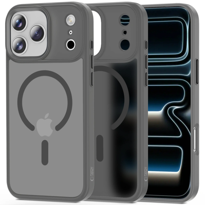 Tech-Protect - Tech-Protect iPhone 17 Pro Max Mobilskal Magsafe Matte - Crayon Grå
