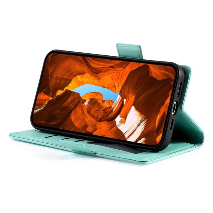 OEM - Samsung Galaxy S26 Fodral PU Läder Ställfodral - Mintgrön