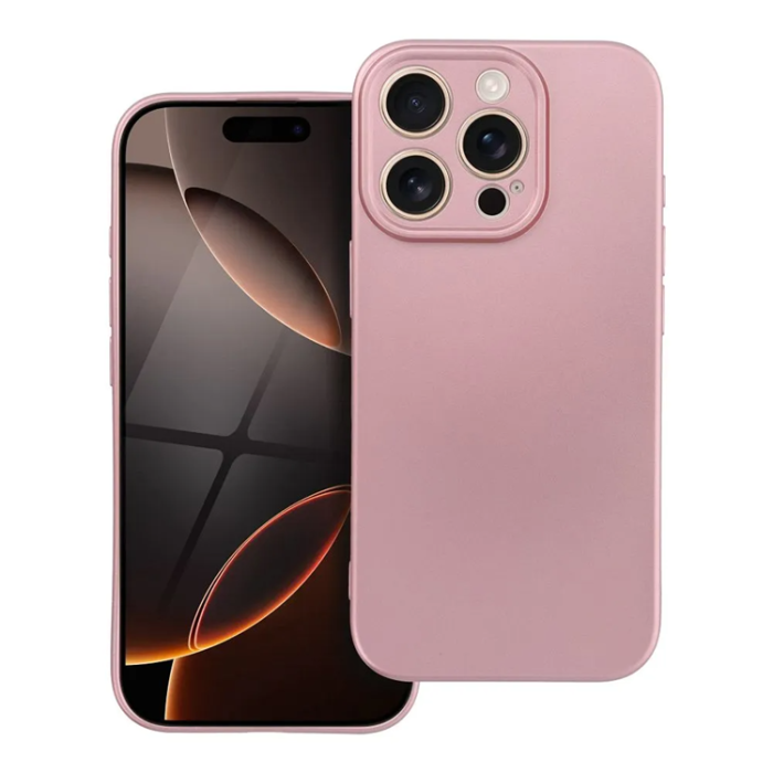 OEM - iPhone 16 Pro Mobilskal Metallic - Rosa