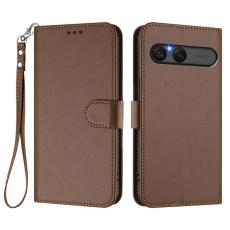 A-One Brand - Sony Xperia 10 VII Plånboksfodral Med Handledsrem - Brun
