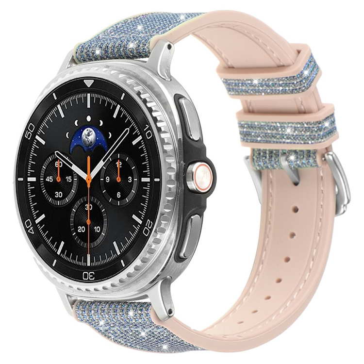 Galaxy Watch 8 (44/40 mm)/8 Classic (46mm) Armband Glitter Decor (Blå) | 2353 | AlltMobil