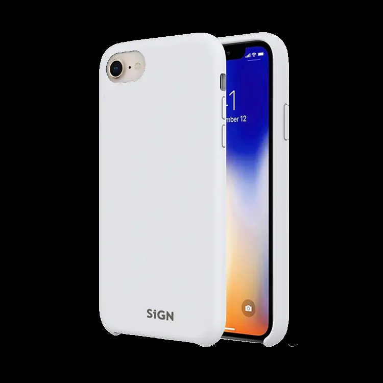 SiGN iPhone 7/8/SE (2020/2022) Skal Liquid Silicone - Vit | 2353 | AlltMobil