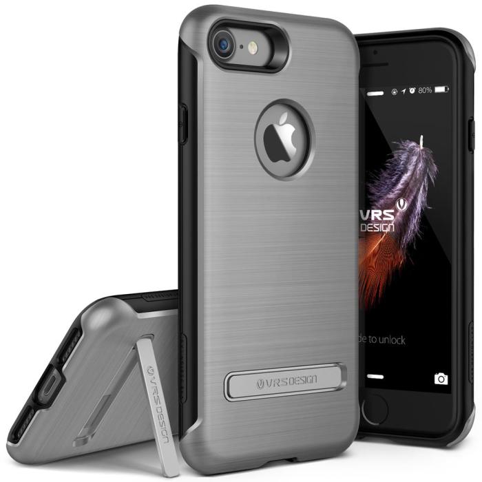 UTGATT5 - Verus Duo Guard Skal till Apple iPhone 7/8/SE 2020 - Steel Silver