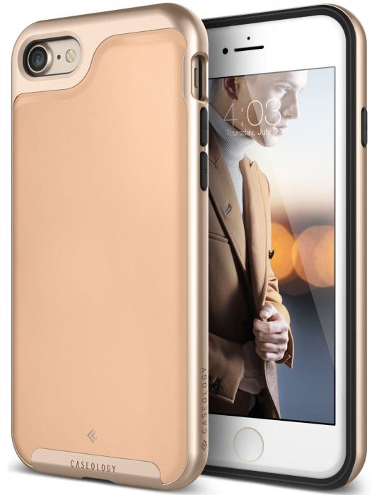UTGATT5 - Caseology Envoy Äkta Läder Skal iPhone 7/8/SE 2020 - Beige