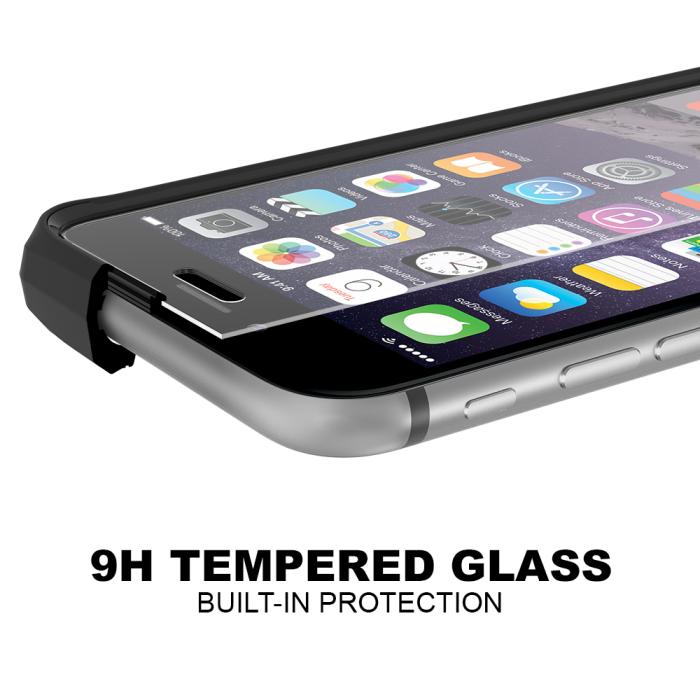 UTGATT5 - Itskins Revolution Skal till iPhone 7/8/SE 2020 (Röd) + Tempered Glass