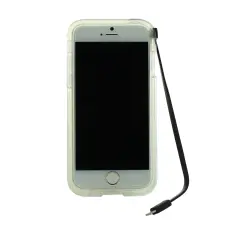 OEM - Connect Flash Light Skal med inbyggd USB-kabel till iPhone 6 / 6S - Svart