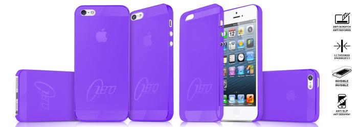 ItSkins - ITSkins Zero 3 Skal till Apple iPhone 5/5S/SE (Lila) + Skärmskydd