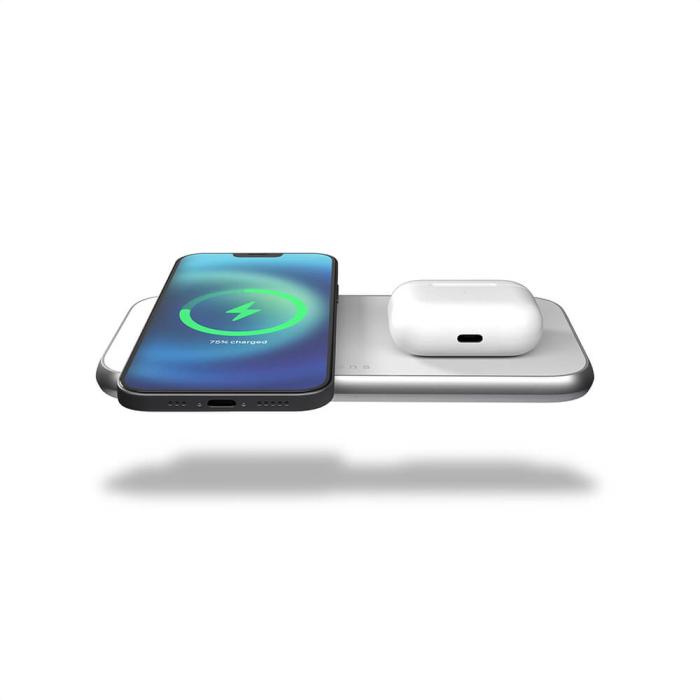 UTGATT1 - ZENS 3in1 Laddare Designad för Magsafe 10W+Plats för Magsafe + USB-A
