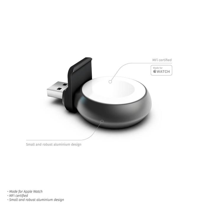 ZENS - ZENS Apple Watch Laddare Trådlös USB-A Stick - Svart