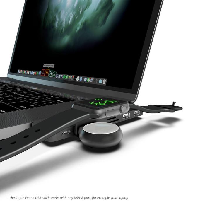 ZENS - ZENS Apple Watch Laddare Trådlös USB-A Stick - Svart