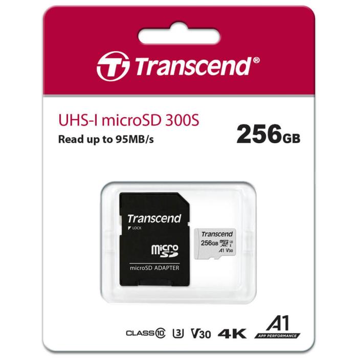 Transcend - Transcend microSDXC 256GB U3 (R95/W40)