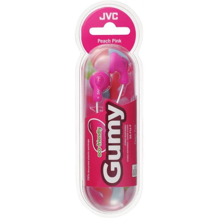 JVC - JVC Hörlurar F14 Gumy In-Ear Mic - Rosa