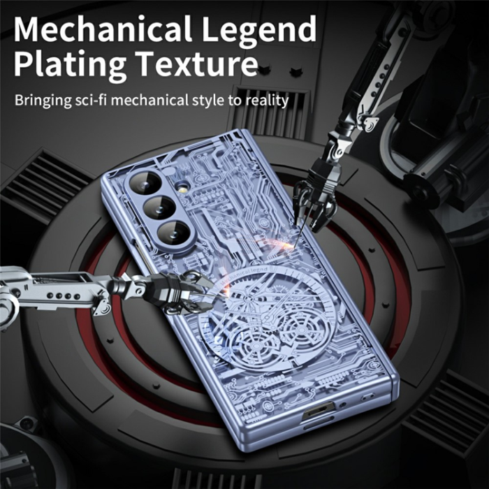 A-One Brand - Galaxy Z Fold7 Mobilskal Mechanical Legend Electroplating - Blå