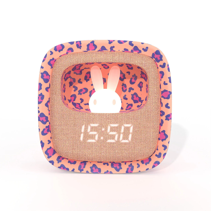 MOB - MOB Väckarklocka med Nattlampa Billy Clock - Leopard Rose