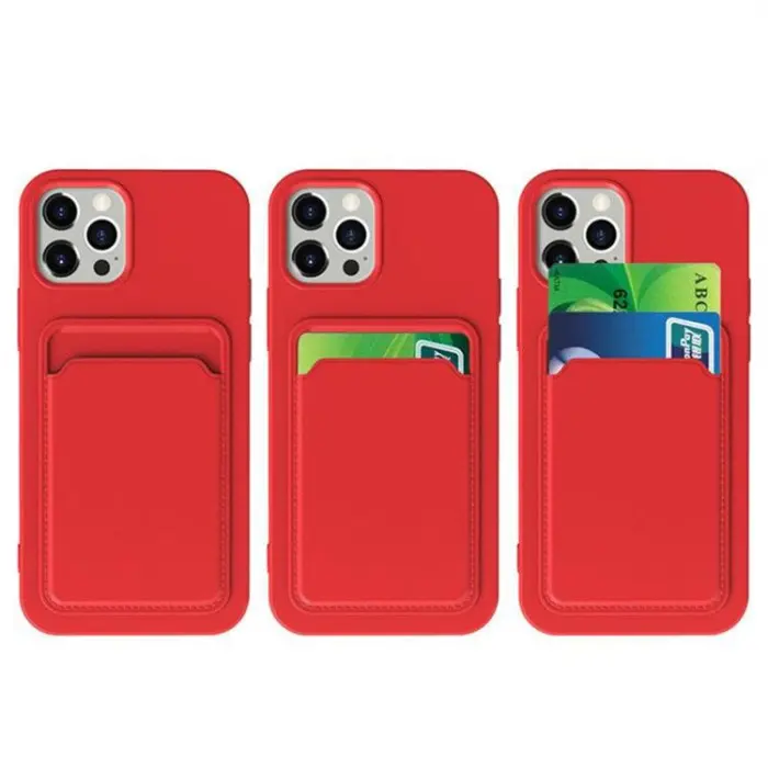 OEM - Silicone Korthållare Skal Samsung Galaxy S21 Ultra 5G - Vit