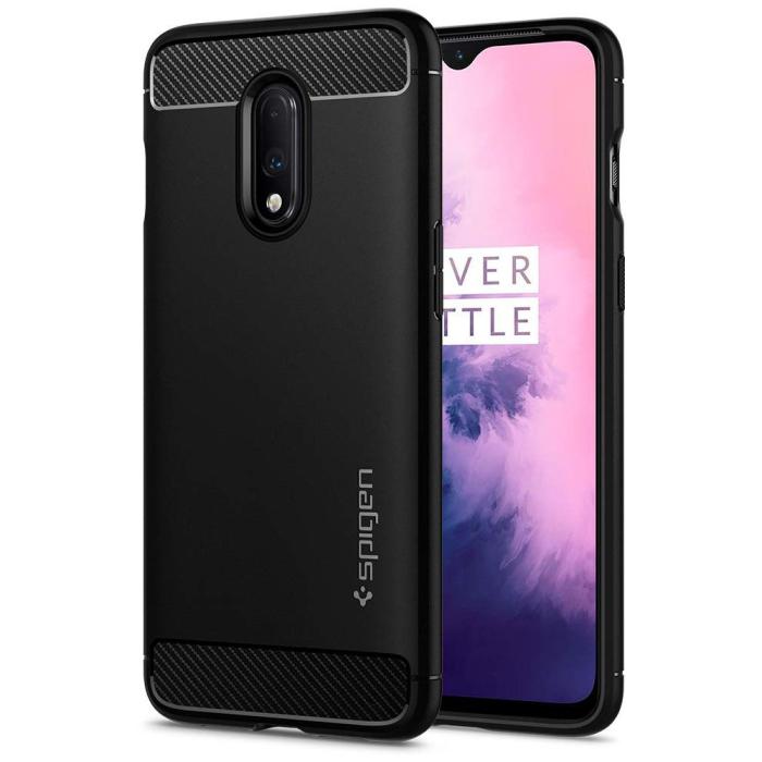 UTGATT5 - SPIGEN Rugged Armour Oneplus 7 Matte Svart