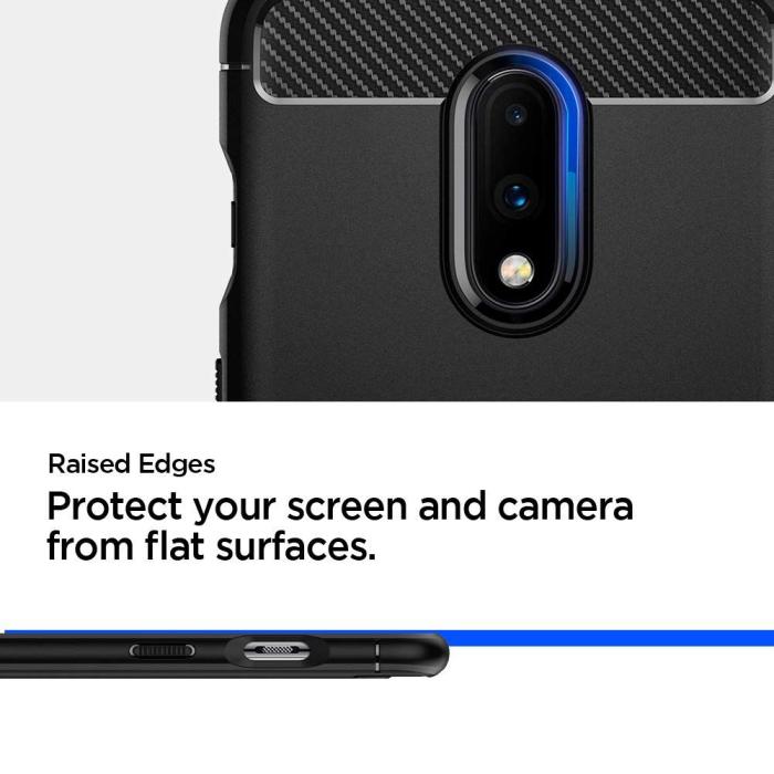 UTGATT5 - SPIGEN Rugged Armour Oneplus 7 Matte Svart