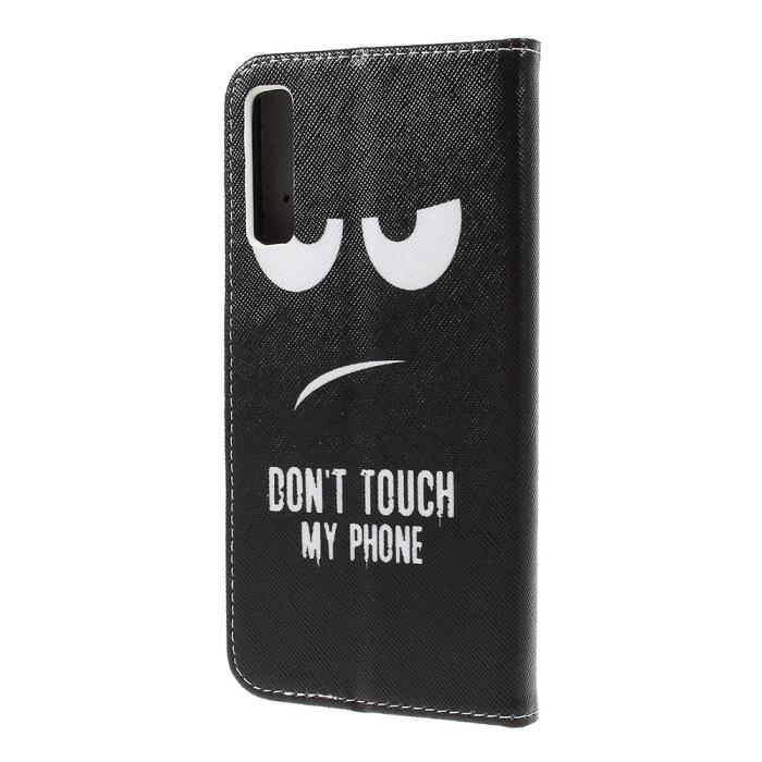 UTGATT1 - Plånboksfodral för Samsung Galaxy A7 2018 - Don't Touch My Phone