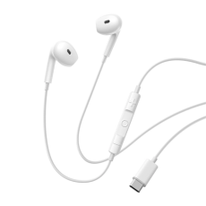 BASEUS - Baseus Trådbundna In-Ear Hörlurar USB-C Encok CZ19 - Vit