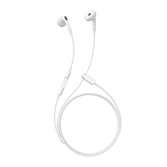 BASEUS - Baseus Trådbundna In-Ear Hörlurar USB-C Encok CZ19 - Vit