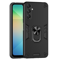A-One Brand - Galaxy A17 Mobilskal Med Ring Kickstand Drop Defend - Svart
