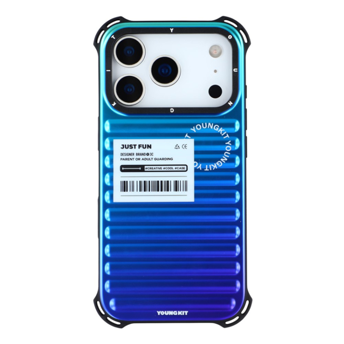 YOUNGKIT - YOUNGKIT iPhone 17 Pro Mobilskal Suitcase Style - Flerfärgad