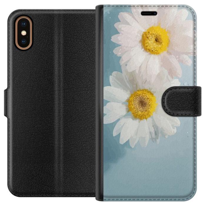 iSecrets - Plånboksfodral till Apple iPhone XS med Sommarblommor