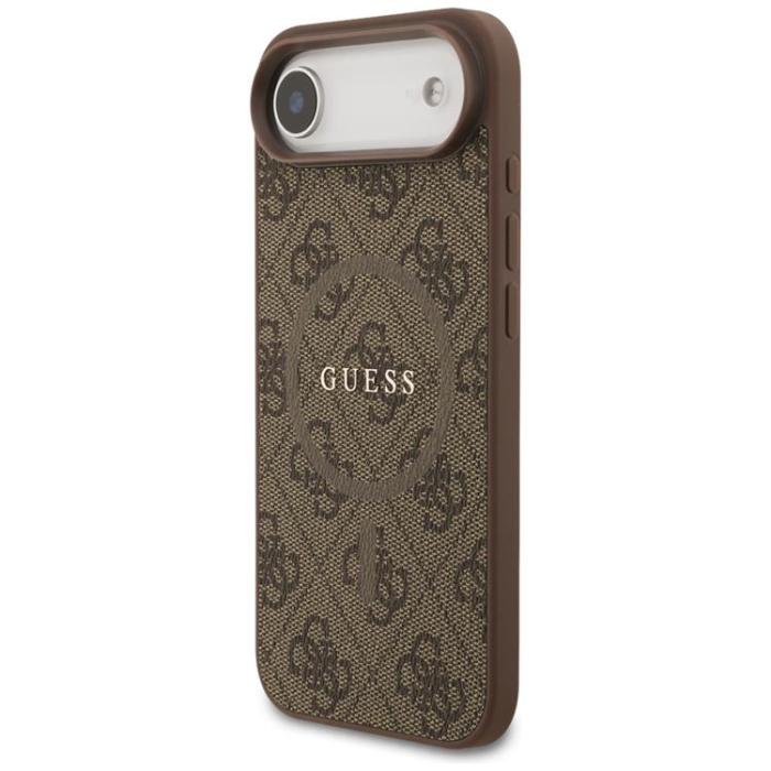 Guess - Guess iPhone 17 Air Mobilskal MagSafe 4G Ring Classic Logo - Brun