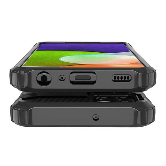 OEM - Galaxy A22 4G Skal Hybrid Armor Tough Rugged - Blå