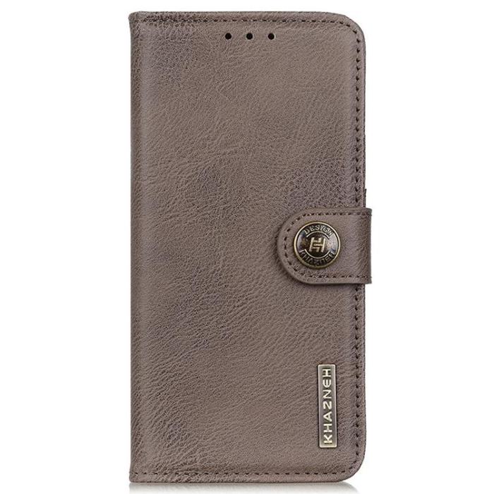 KHAZNEH - KHAZNEH iPhone 14 Pro Plånboksfodral Retro - Grå