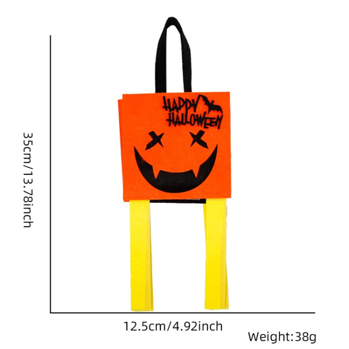 OEM - 2Pcs Halloween Godispåsar Festtillbehör Tygpåsar - Orange Djävul