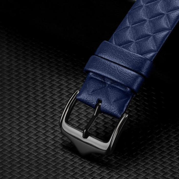 Dux Ducis - Dux Ducis Apple Watch 2/3/4/5/6/7/8/SE (41/40/38 mm) Armband Äkta Läder - Blå