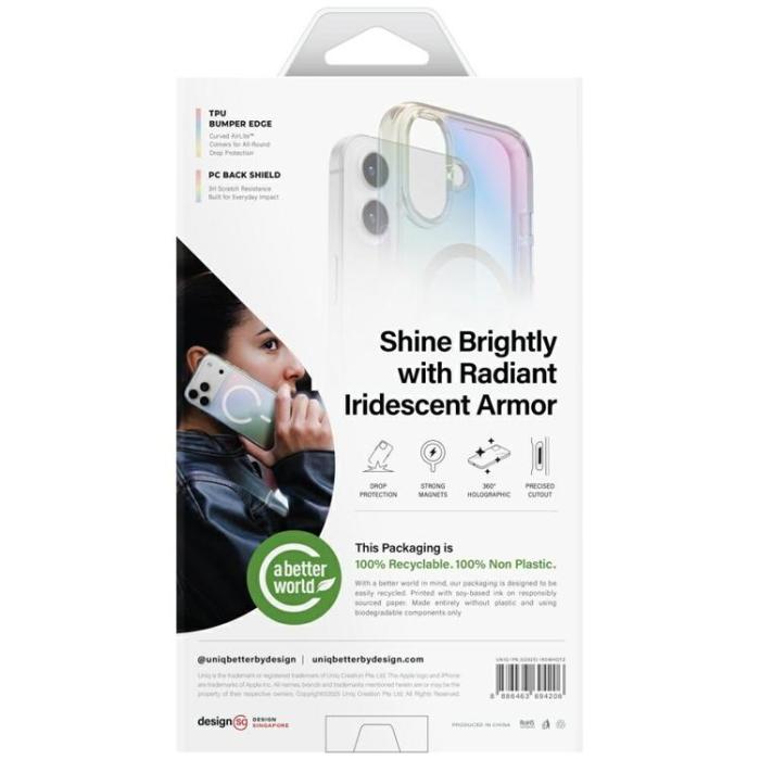 UNIQ - UNIQ iPhone 17 Mobilskal MagSafe Iridescia - Holo Quartz