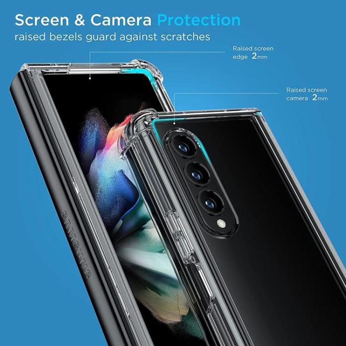 A-One Brand - Galaxy Z Fold 4 Skal ShockProof TPU - Transparent