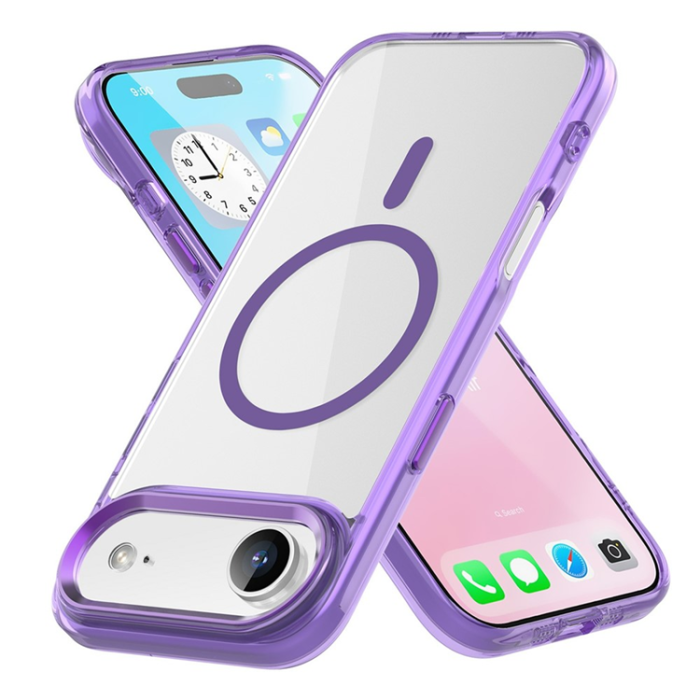 A-One Brand - iPhone Air Mobilskal MagSafe TPU+PC - Transparent Lila