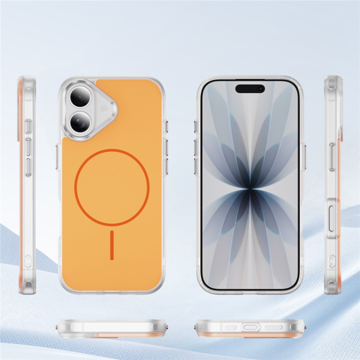 A-One Brand - iPhone 17 Mobilskal MagSafe Skin Touch TPU PC - Orange