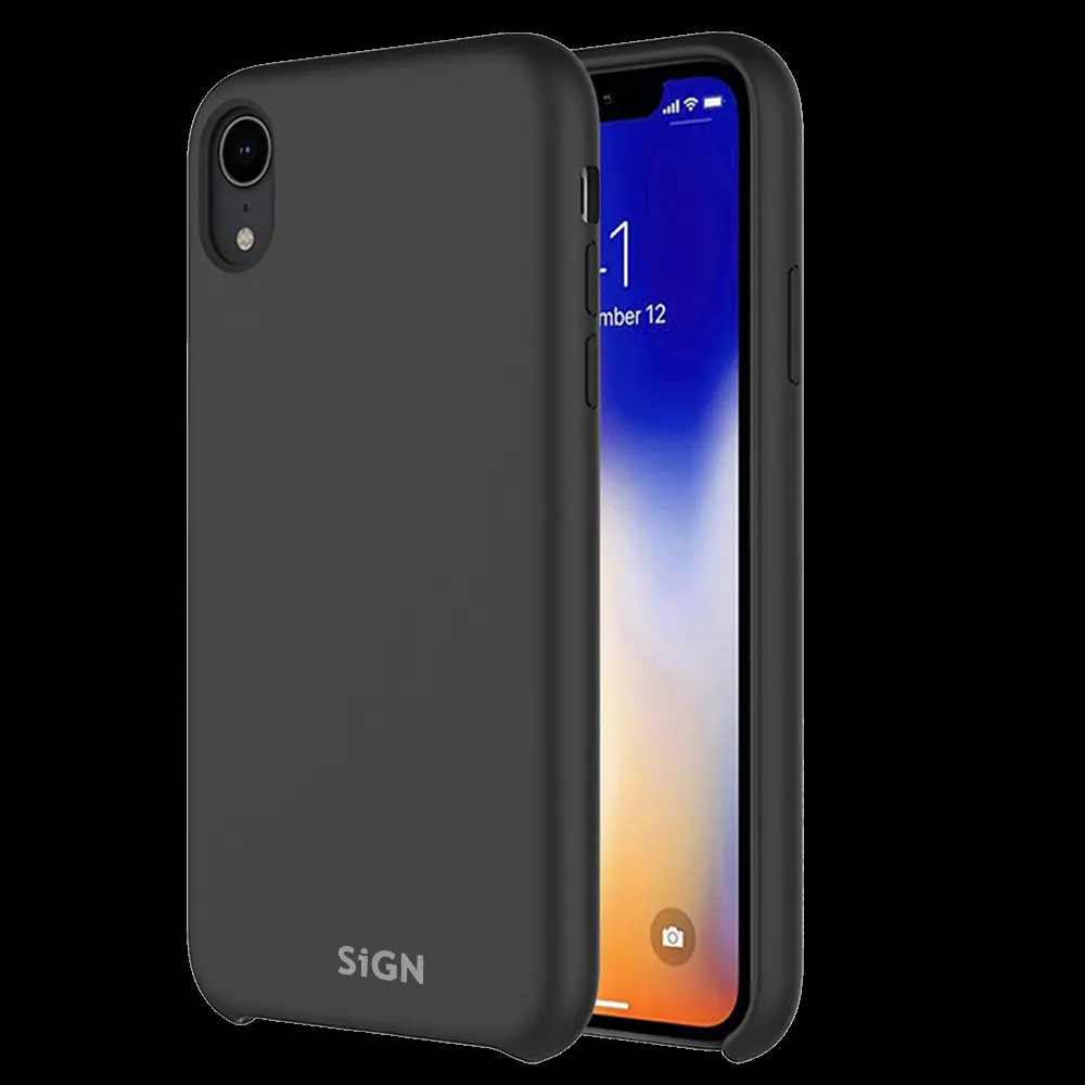 SiGN iPhone X/XS Skal Liquid Silicone - Svart | 2353 | AlltMobil