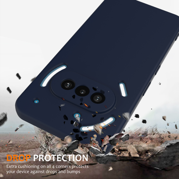 A-One Brand - Nothing Phone (3a) Mobilskal MagSafe Liquid Silikon - Mörkblå