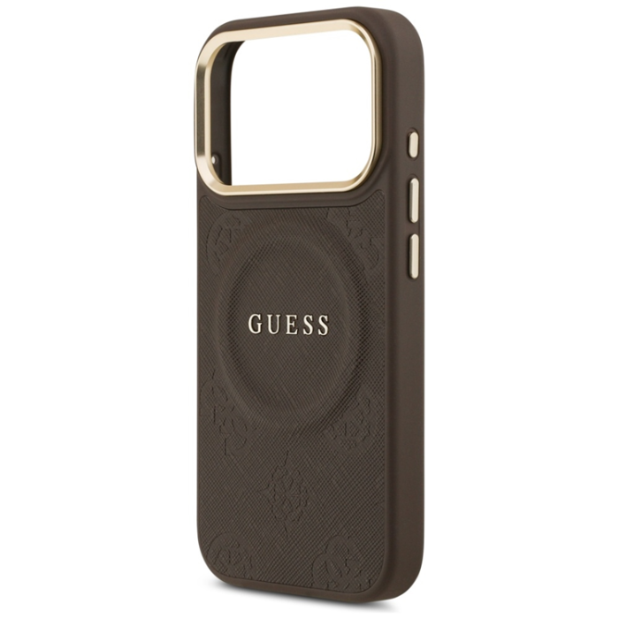 Guess - Guess iPhone 17 Pro Max Mobilskal Magsafe Peony Hot Stamp - Brun