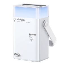 Remax - REMAX Powerbank 40000mAh 65W FP-3 Outdoor LED - Vit