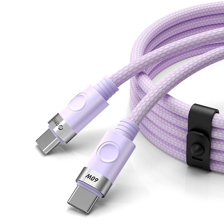 Orico USB-C Till USB-C Kabel 60W 3A 1m CDX - Lila | 3541 | AlltMobil