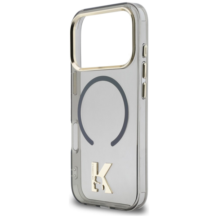 KARL LAGERFELD - Karl Lagerfeld iPhone 17 Pro Max Mobilskal Magsafe IML K Head Logo - Svart