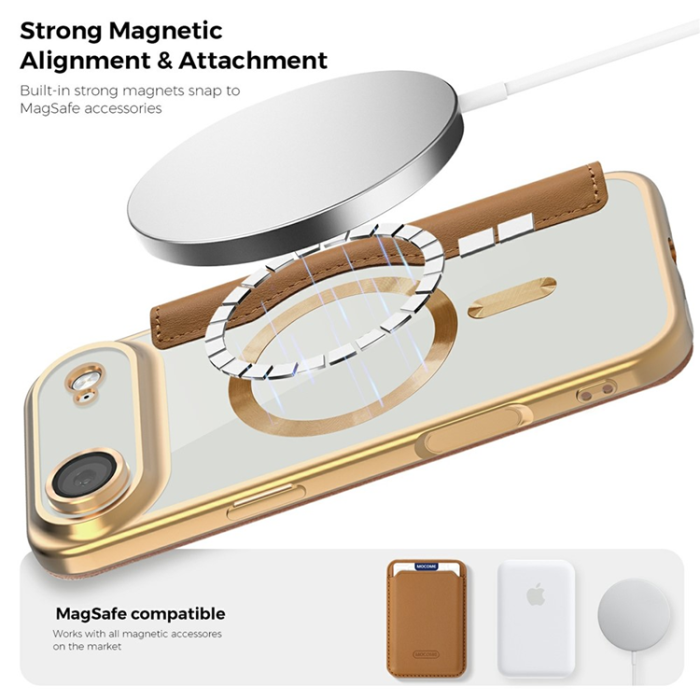 A-One Brand - iPhone 17 Air Plånboksfodral MagSafe RFID - Brun