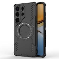 OEM - Mobilskal till Samsung Galaxy S26 Ultra Magnetiskt Butterfly Armor PC TPU Svart