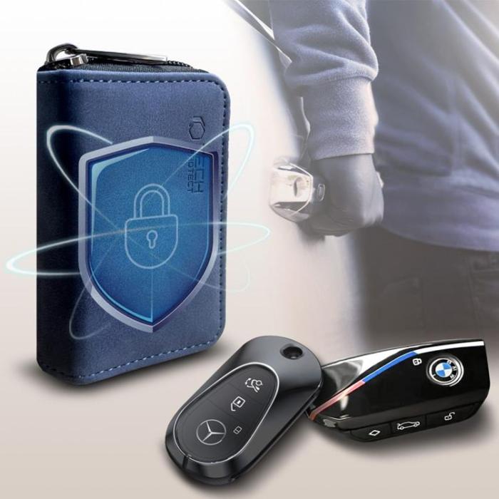 Tech-Protect - Tech-Protect KLR300 Keyless RFID Fodral Signal Blocker - Marinblå