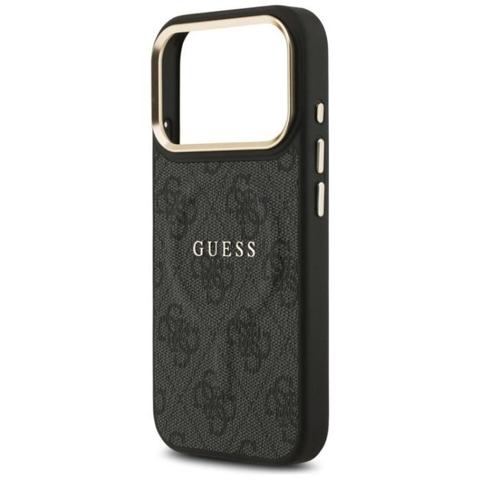 Guess - Guess iPhone 17 Pro Mobilskal MagSafe 4G PU Classic Logo - Svart