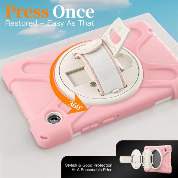 A-One Brand - Galaxy Tab A11 Mobilskal Kickstand Silikon Axelrem