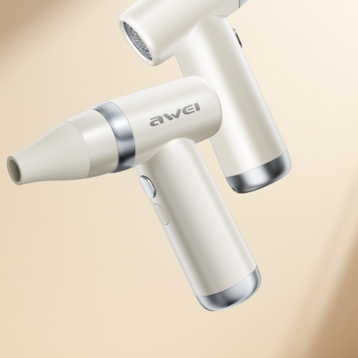 Awei - Awei 3in1 Handfläkt 3300 mAh Multifunktionell F40 - Vit