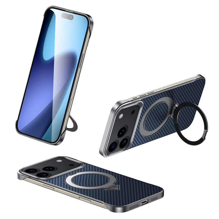 SULADA iPhone 17 Pro Mobilskal MagSafe Kickstand - Blå | 2353 | AlltMobil